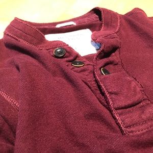 Abercrombie Maroon Muscle Henley